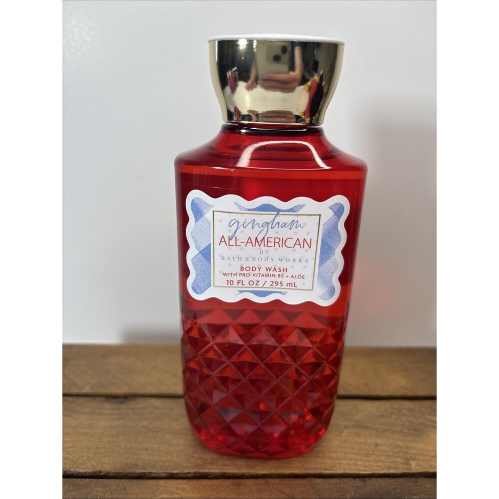 All-American Gingham Bath And Body Works Shower Gel New Limited Release 2025